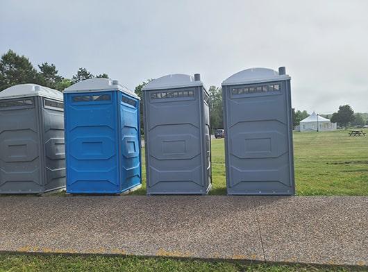 delivery and setup fees may apply depending on the location and rental period of the special event restrooms